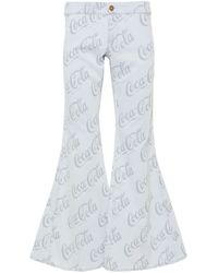 ERL - X Coca Cola Cool Low-rise Flared Jeans - Unisex - Cotton/polyester/elastane - Lyst