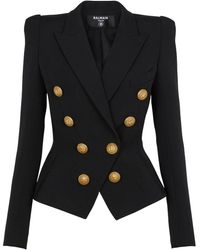 Balmain - 8 Buttons Jacket With Fitted Waist - Lyst