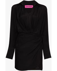 GAUGE81 - Naha Draped Silk Mini Dress - Women's - Silk/acetate/cupro - Lyst