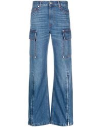 Stella McCartney - Zip Cargo Denim Jeans - Lyst