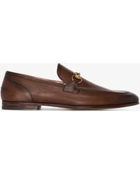 Gucci - Jordaan Shoes Dark Leather Loafers Bit 406994 (GGM1706) - Lyst