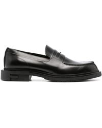 Fendi - Frame Leather Loafers - Lyst