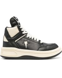 Rick Owens - X Drkshdw Turbowpn Mid Sneakers - Unisex - Calf Leather/rubber - Lyst