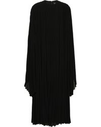 Balenciaga - Pleated Wide-sleeve Maxi Dress - Lyst