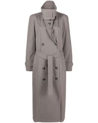Low Classic - Double-breasted Trench Coat - Lyst