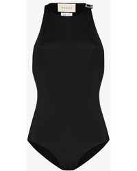 gucci swimsuit black