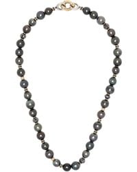 MAOR - 18K Les Noir Pearl And Diamond Necklace - Lyst