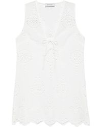 Matteau - Broderie Anglaise Mini Dress - Lyst