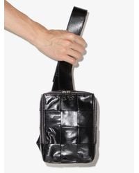 Bottega Veneta - Cassette Mini Intreccio Leather Crossbody Bag - Men's - Fabric - Lyst