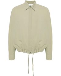 Ami Paris - Drawstring Cotton Crepe Shirt - Unisex - Cotton - Lyst