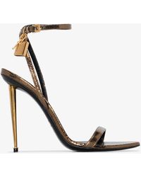 tom ford 85mm lock leather sandals