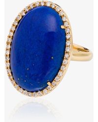 Kimberly Mcdonald - 18kt Yellow Gold Lapis Lazuli And Diamond Ring - Lyst