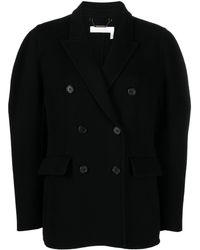 Chloé - Double-breasted Wool-cashmere Blazer - Women's - Wool/cashmere/silk - Lyst