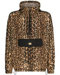 Dolce & Gabbana - Leopard-print Hooded Jacket - Lyst