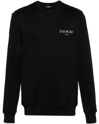 Balmain - Vintage Rubber-logo Sweatshirt - Lyst
