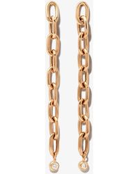 Zoe Chicco - 14k Yellow Chain Link Diamond Earrings - Lyst