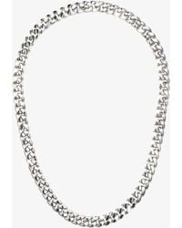 SHAY - 18k White Gold Flat Link Necklace - Men's - 18kt White Gold - Lyst