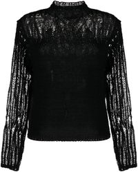 Chloé - Mock-neck Knit Sweater - Women's - Wool/alpaca/tussar Silk - Lyst