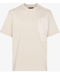 HELIOT EMIL Patch Pocket Cotton T-shirt - White