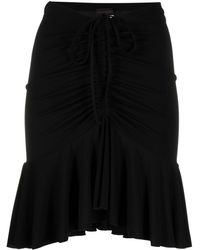 ANDAMANE - Natasha Ruffle Hem Mini Skirt - Women's - Polyester/elastane - Lyst