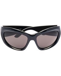 Balenciaga - Wrap D-frame Sunglasses - Lyst