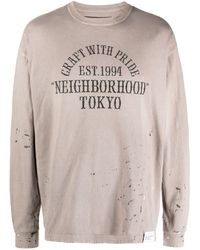 Neighborhood - Neutral Damage Slogan-print T-shirt - Men's - Cotton - Lyst