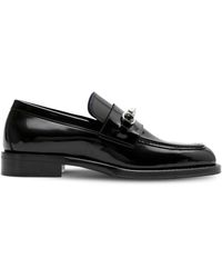 Burberry - Barbed Leather Loafers - Lyst