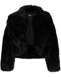 Versace - Faux-fur Cropped Jacket - Women's - Modacrylic/polyester/cupro/viscosepolyester - Lyst