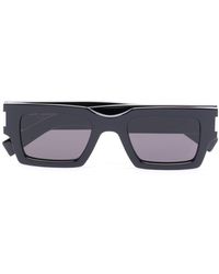 Saint Laurent - Square Frame Sunglasses - Unisex - Acetate - Lyst