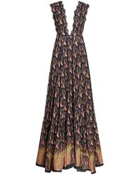 Etro - Long Dress In Stretch Sable Fabric - Lyst