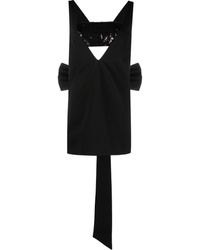 STAUD - Irie V-neck Mini Dress - Lyst