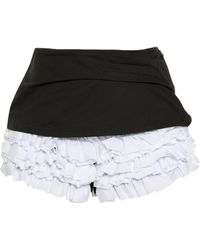 Molly Goddard - Sophie Ruffled Cotton Shorts - Women's - Cotton - Lyst