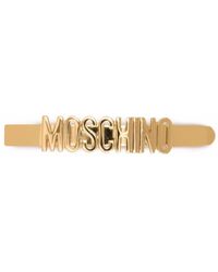Moschino Logo-lettering Hair Clip - White