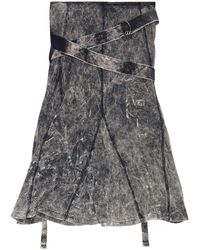 DIESEL - O-venus Ribbed Midi Skirt - Women's - Cotton/elastane - Lyst