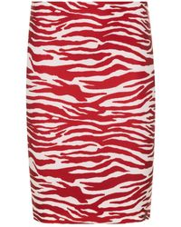 The Attico - Zebra-print Mini Skirt - Lyst