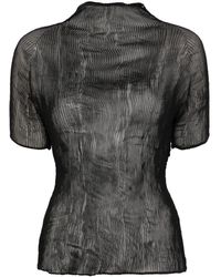 Issey Miyake - Chiffon Twist Top - Lyst