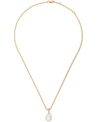 Mizuki - 14k Yellow Sea Of Beauty Pearl And Diamond Necklace - Lyst