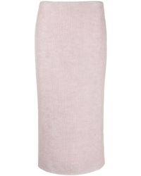16Arlington - Petya Knitted Midi Skirt - Lyst
