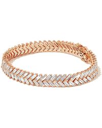 Anita Ko - 18k Rose Gold Zipper Diamond Tennis Bracelet - Lyst