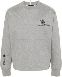 3 MONCLER GRENOBLE - Logo Print Cotton Sweatshirt - Lyst