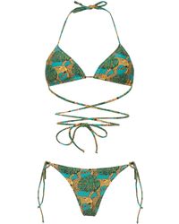 Reina Olga - Green Miami Graphic-print Bikini - Women's - Econyl®/elastane - Lyst
