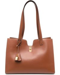 Celine - Cabas 16 Leather Tote Bag - Lyst