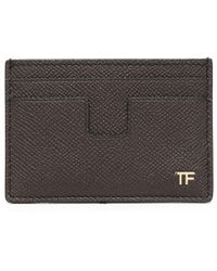 Tom Ford - Grained-leather Cardholder - Lyst