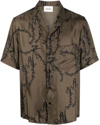 Nanushka - Bodil Printed Silk Shirt - Men's - Silk - Lyst