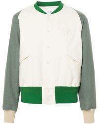 Visvim - Logo-patch Felted Varsity Jacket - Men's - Rayon/wool/linen/flax/cotton - Lyst