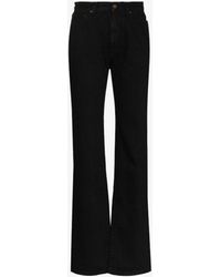 Saint Laurent '90s High Waist Flared Jeans - Black