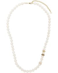 Sydney Evan - 14k Yellow Gold Diamond And Pearl Necklace - Lyst