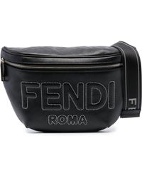Fendi - Logo Stitching Belt Bag - Men's - Calf Leather - Lyst