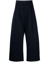 Studio Nicholson - Blue Acuna Cotton Wide-leg Trousers - Men's - Cotton - Lyst