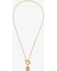 Loewe -plated Anagram Pendant Necklace - Metallic